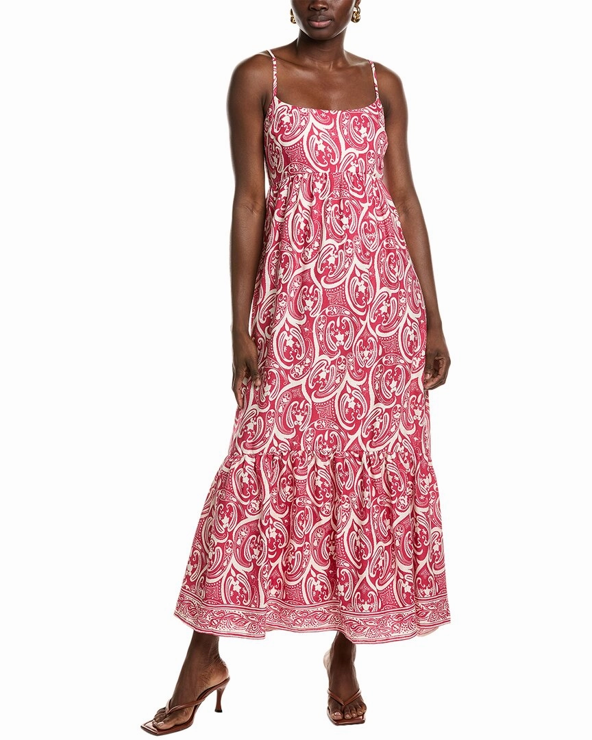1.STATE Linen-Blend Maxi Dress