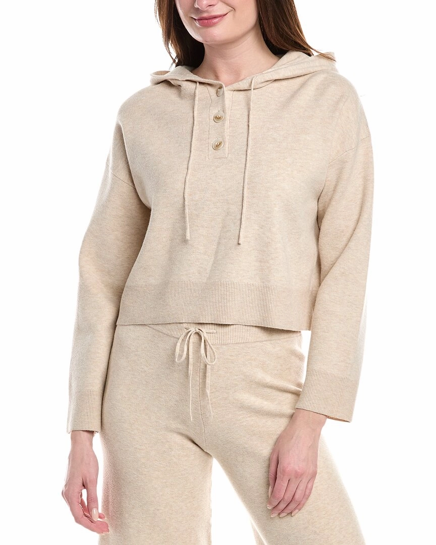 525 America Cropped Henley Hoodie