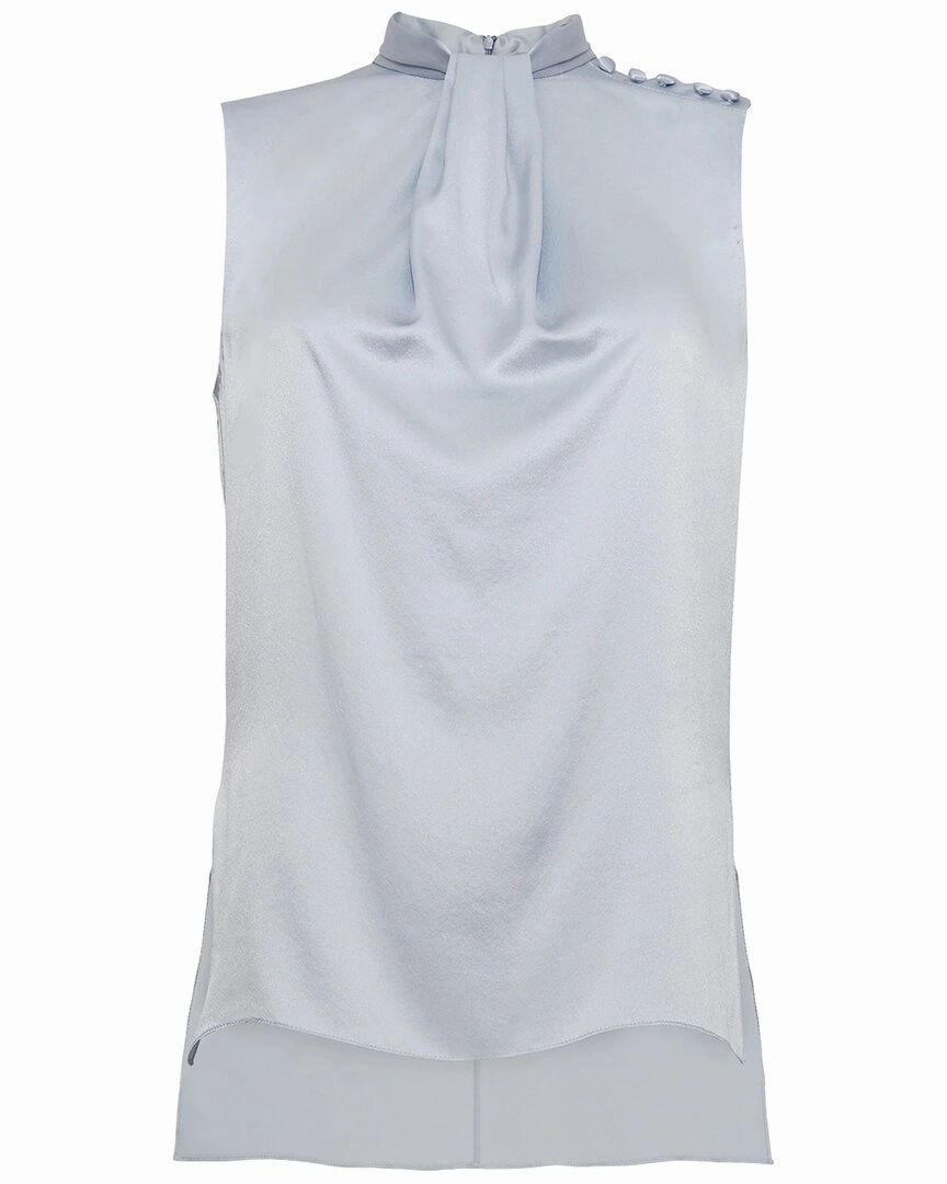 Adam Lippes Draped Neck Silk Top