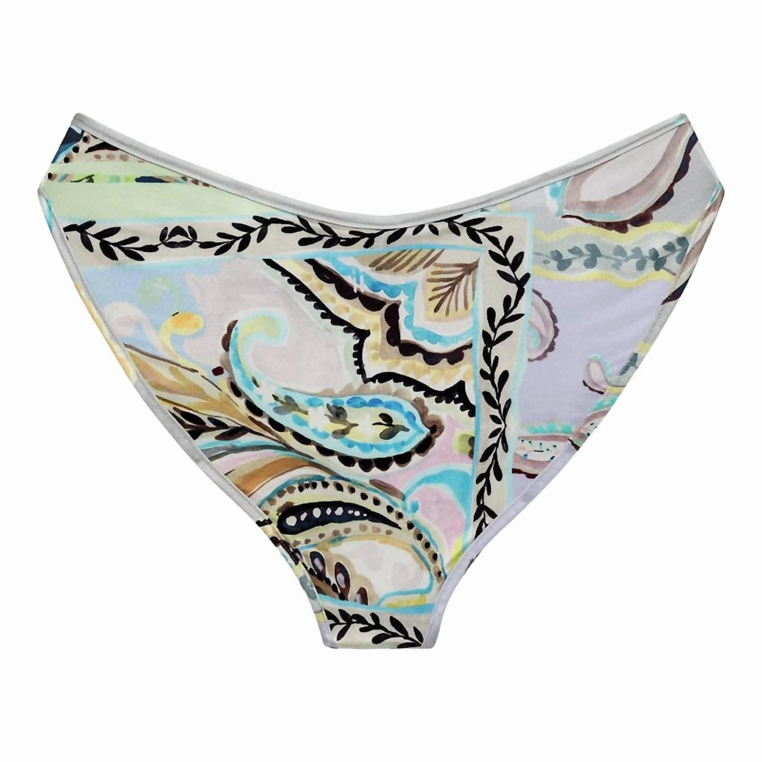 Added Coverage Lulu Bikini Bottom In St. Barths Floral