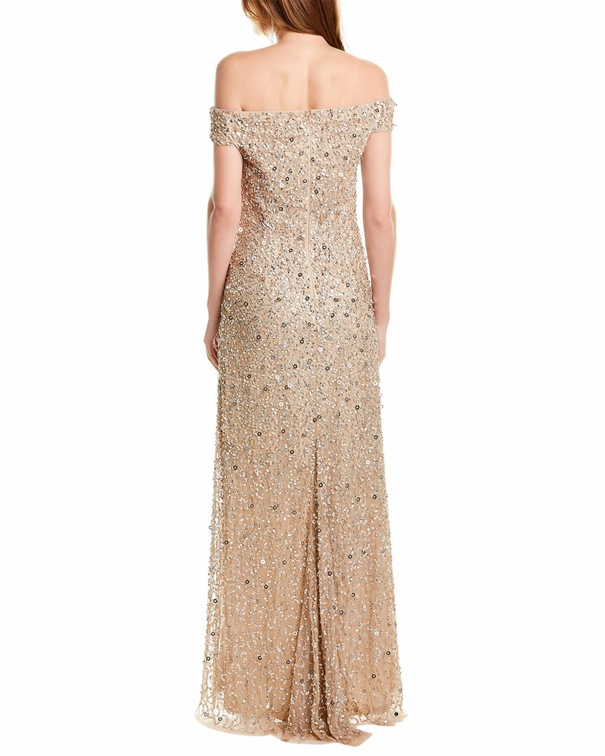 Adrianna Papell Off-The-Shoulder Gown