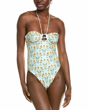 Agua by Agua Bendita Diente De Leon Amanec One-Piece Swim Womens - bandeau bikinis clearance