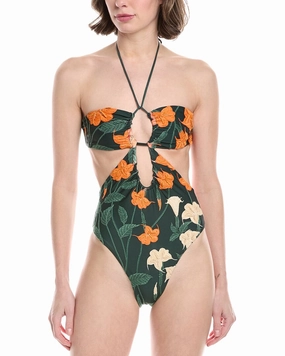 Agua by Agua Bendita Sabanero Nocturno Trikini One-Piece Swim Womens - bandeau bikinis clearance