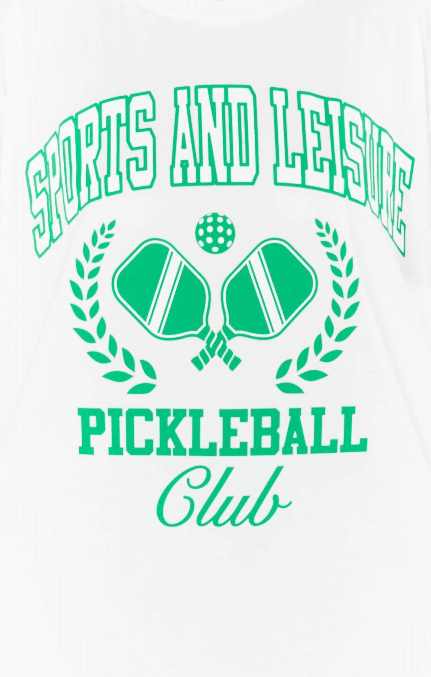 Airport Pickleball Club Tee In White