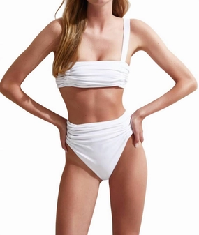 Alectrona Bikini In White Swim Womens - plunge bikinis sale