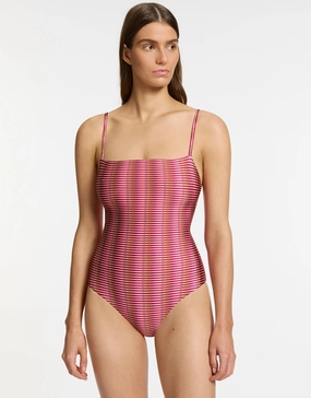 Alessia Geo Minimal Tank Swimsuit - Peony Jets - Jets swimwear best price