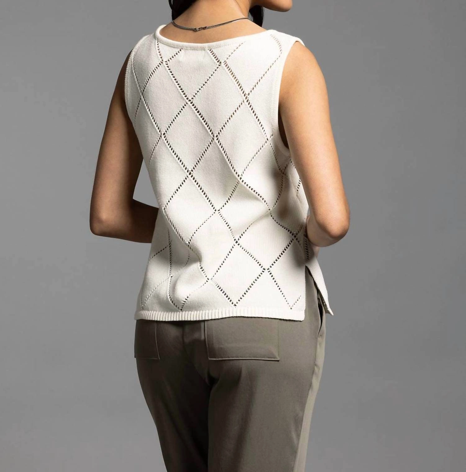 Alma Tank Top In Creme