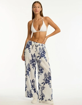 Aloha Beach Pants - White Sea Level - Sea Level swimwear clearance