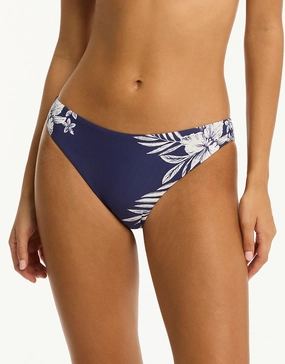 Aloha Regular Cheeky Bikini Pant - French Navy Swim Womens - beachwear discount