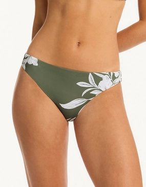 Aloha Regular Cheeky Bikini Pant - Khaki Sea Level - Sea Level swimwear clearance