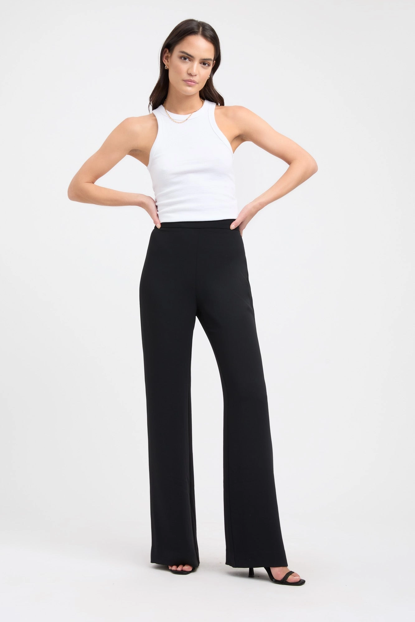 Alpha Long Flare Pants womens jeans online discount