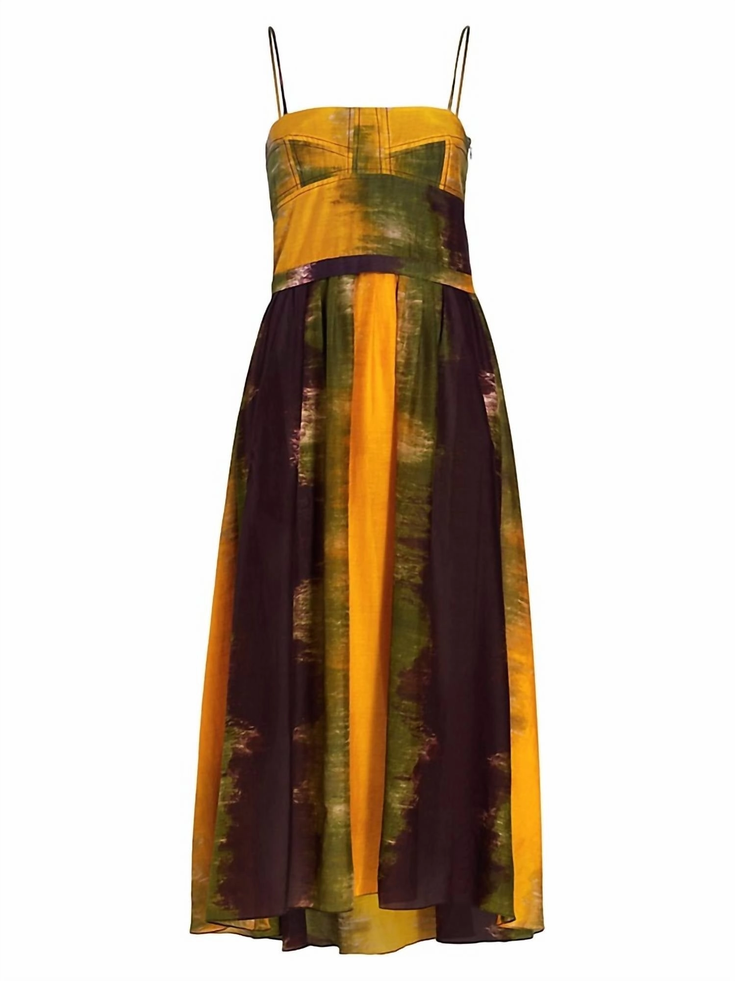 Amazonas Maive Midi Dress In Yellow Ombre