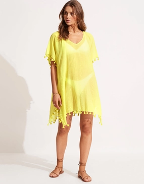 Amnesia Kaftan - Celery Seafolly - Seafolly bikinis sale