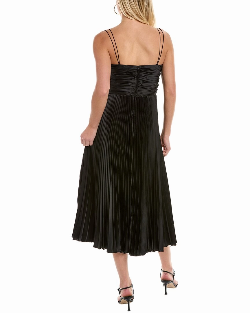 AMUR Afra Pleated Cocktail Dress