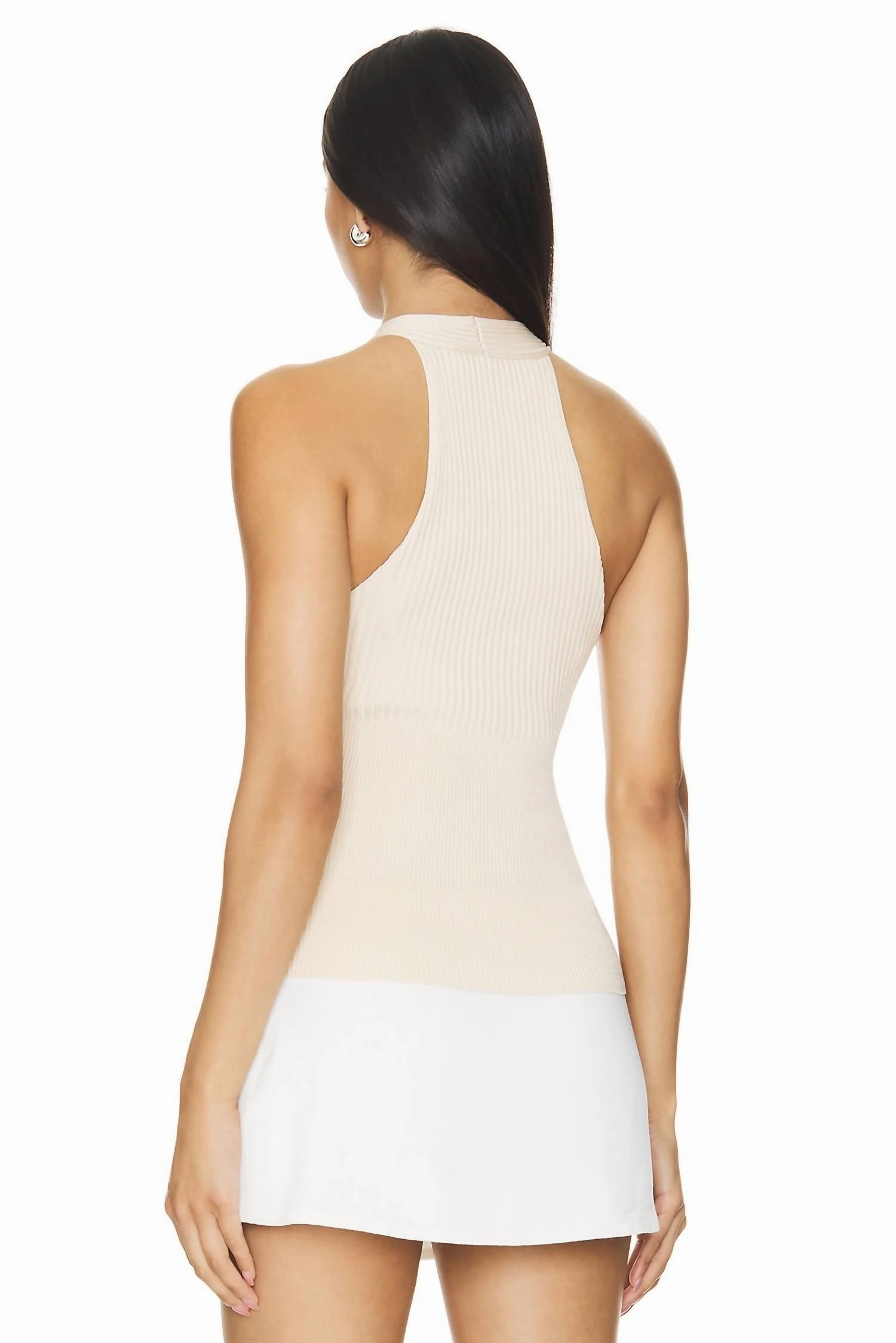 Andrea Halter Tank Top In Ivory