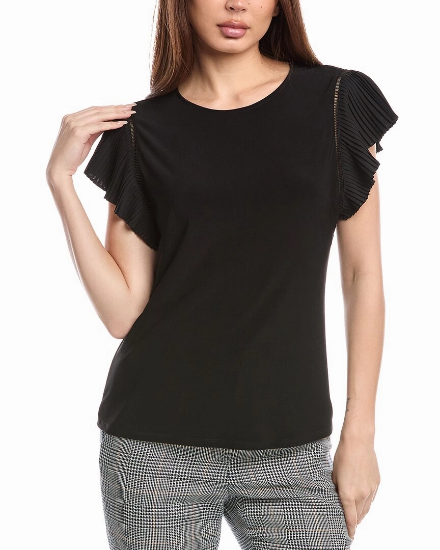 Anne Klein Pleated Flutter Sleeve Tank