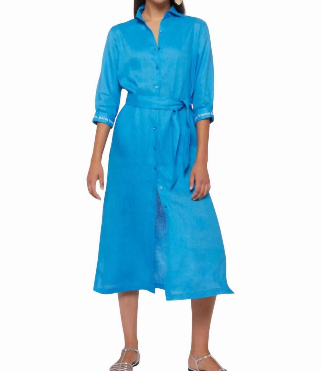 Antonella Dress In Turquoise
