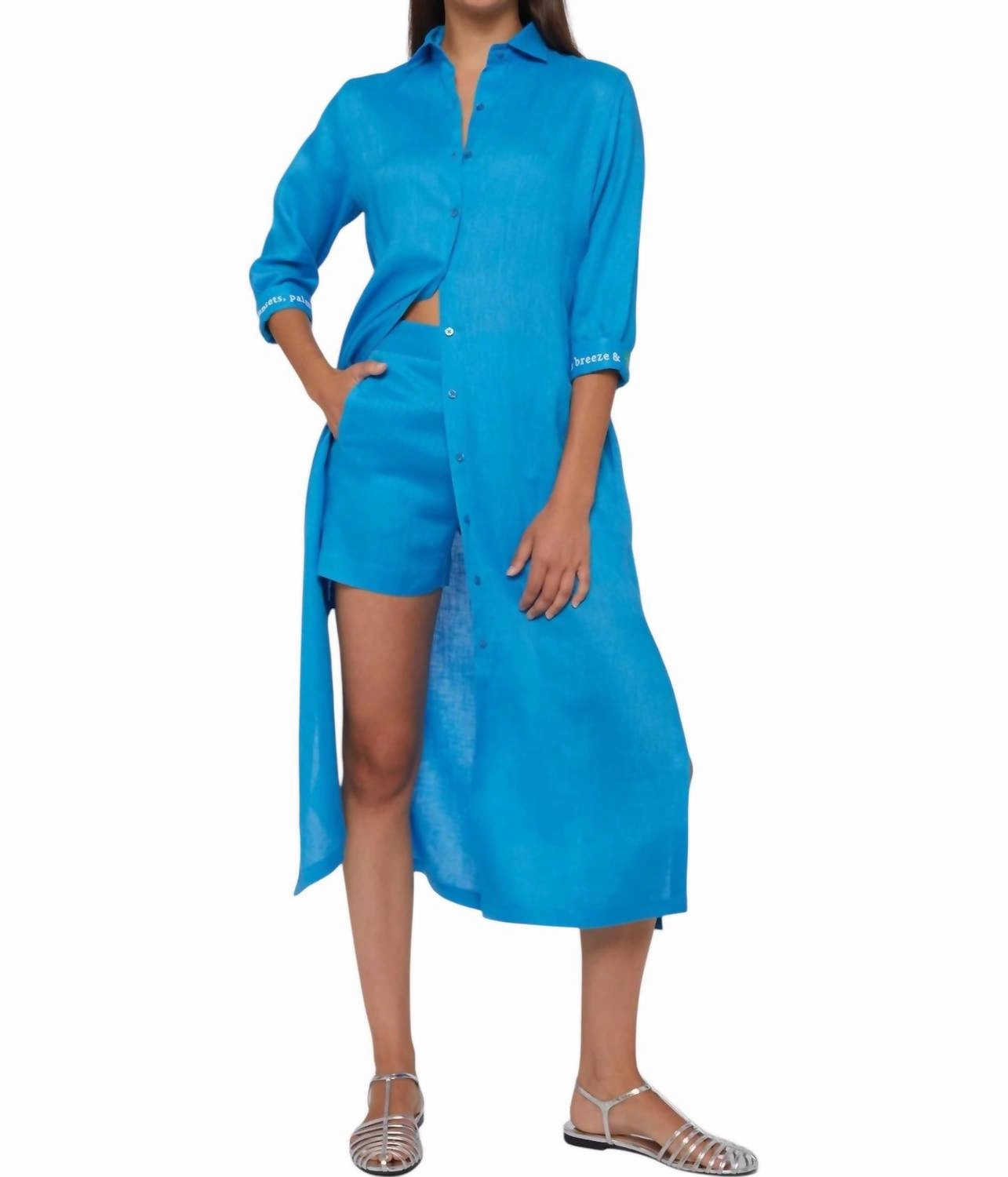 Antonella Dress In Turquoise