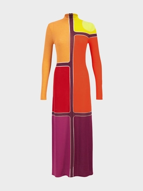 Apollonis Multi-Color Knit Maxi Dress cocktail dresses cheap