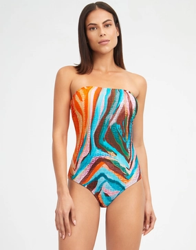Aquarelle Bandeau Swimsuit Nuria Ferrer - Nuria Ferrer fashion sale