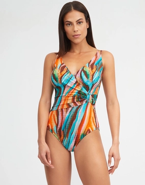 Aquarelle Wrap Front Swimsuit Nuria Ferrer - Nuria Ferrer fashion sale