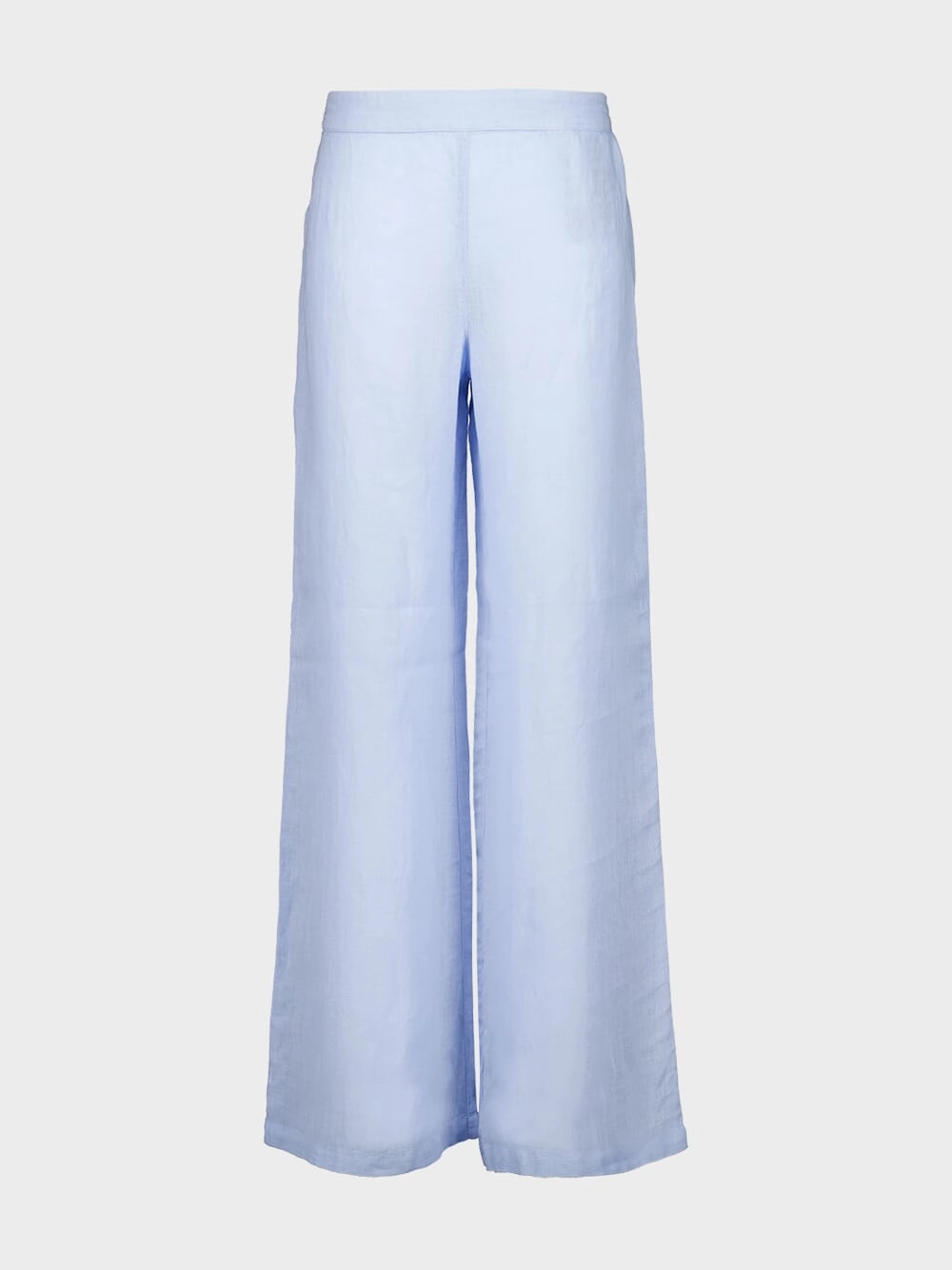 Aquatic Blue Wide-Leg Linen Pants Bottoms Womens - leggings best deals