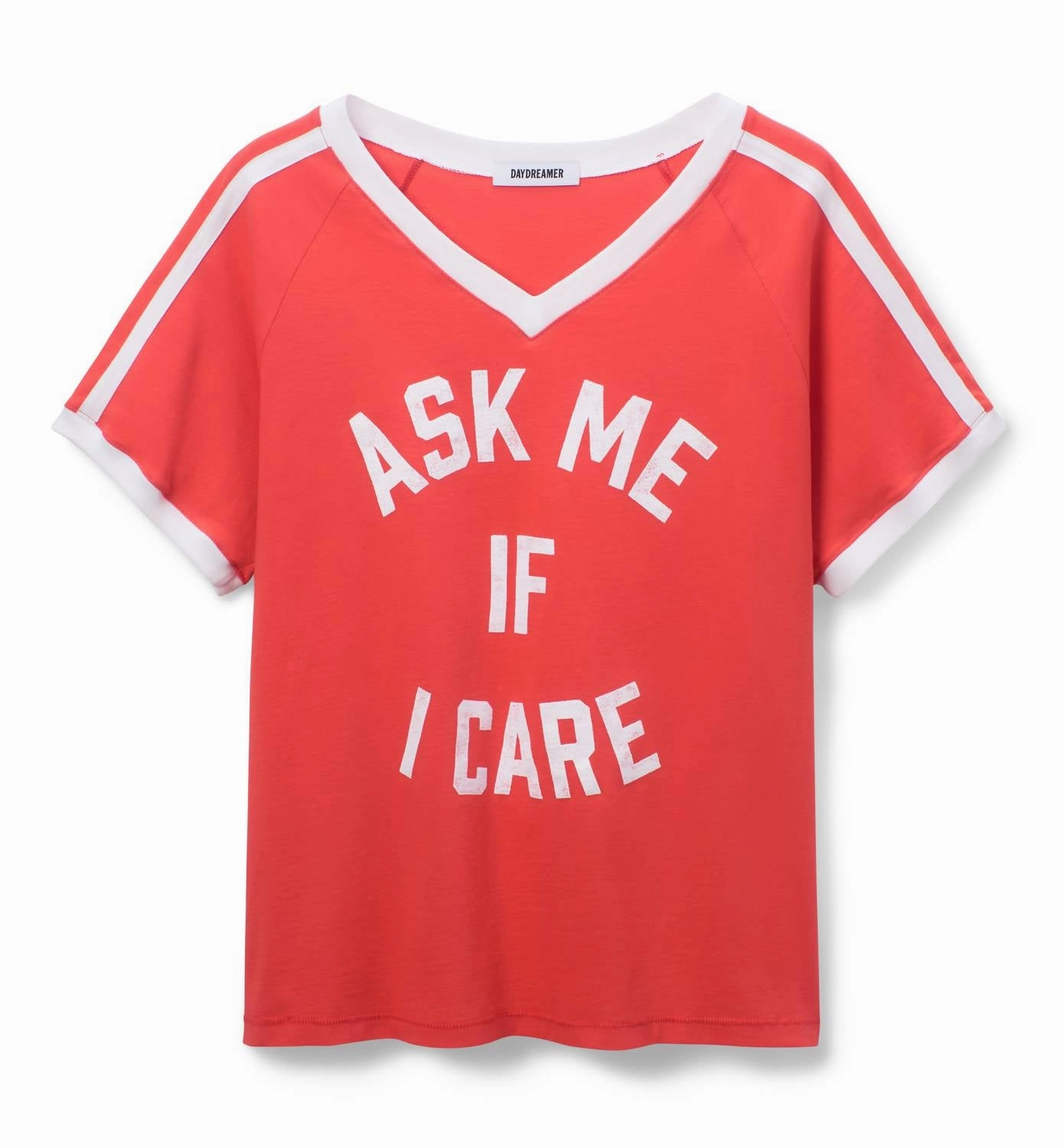 Ask Me If I Care Tee In Radiant Watermelon