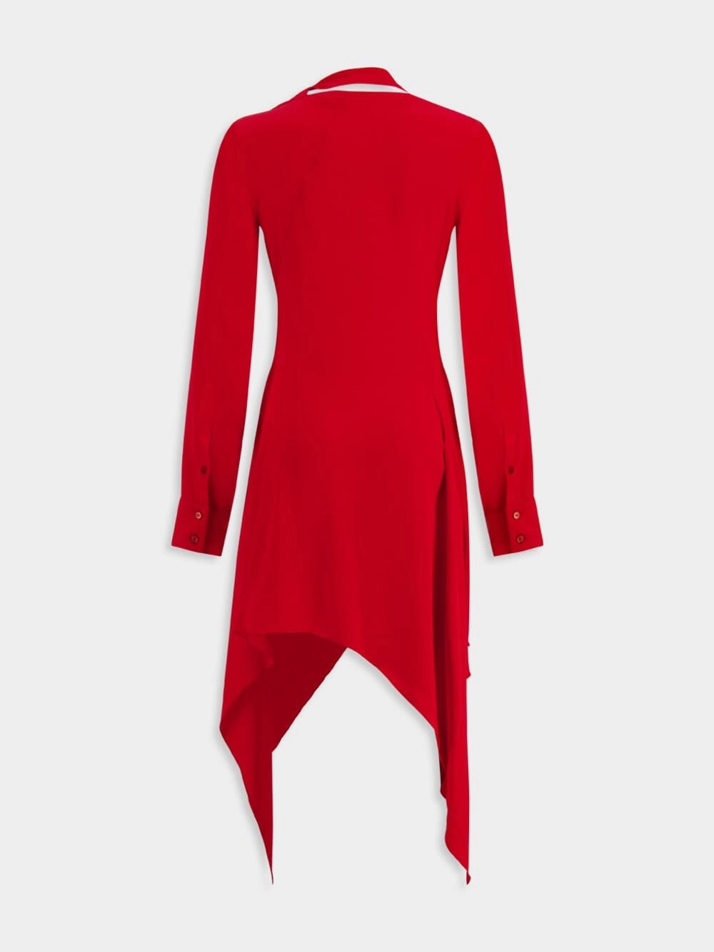 Asymmetric Seam Cut-Out Dress