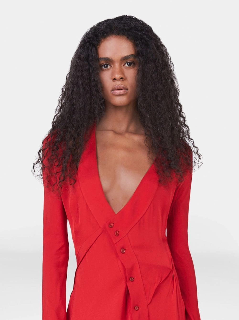 Asymmetric Seam Cut-Out Dress