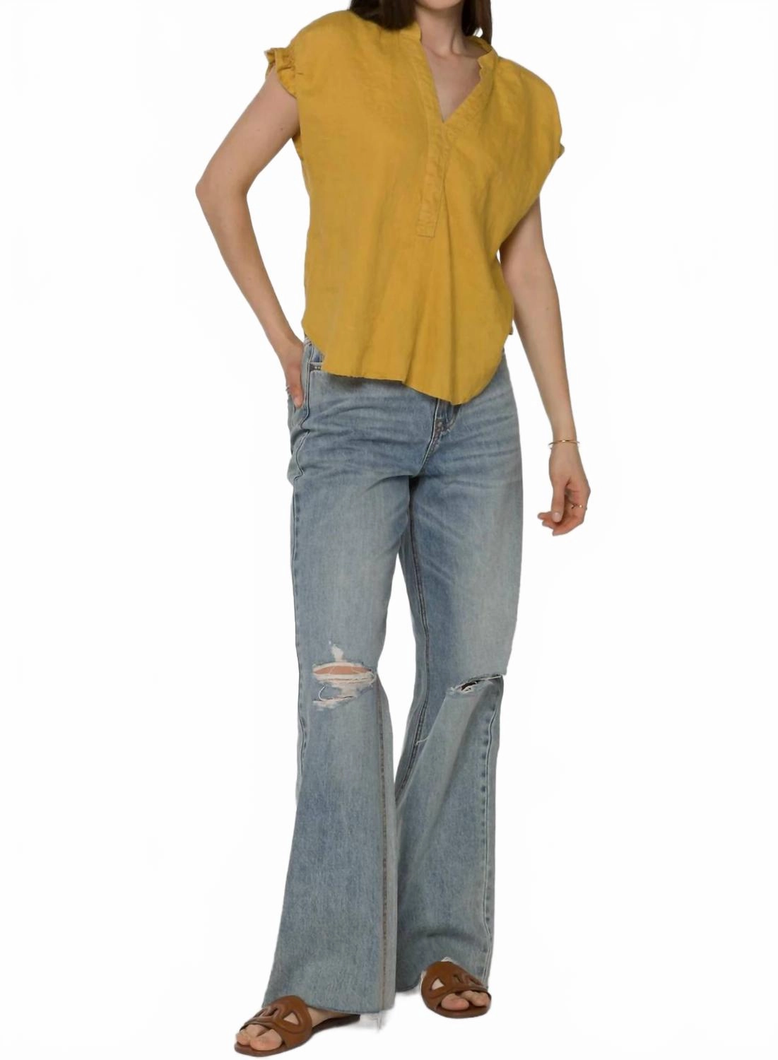 Avery Top In Honeycomb