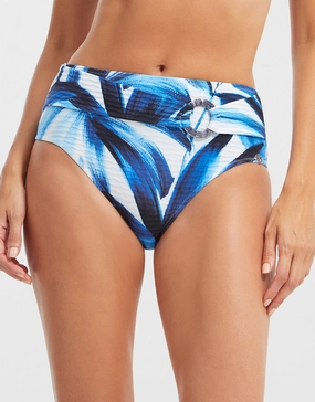Azura Maxi Bikini Pant - Blue and White Nuria Ferrer - Nuria Ferrer fashion sale