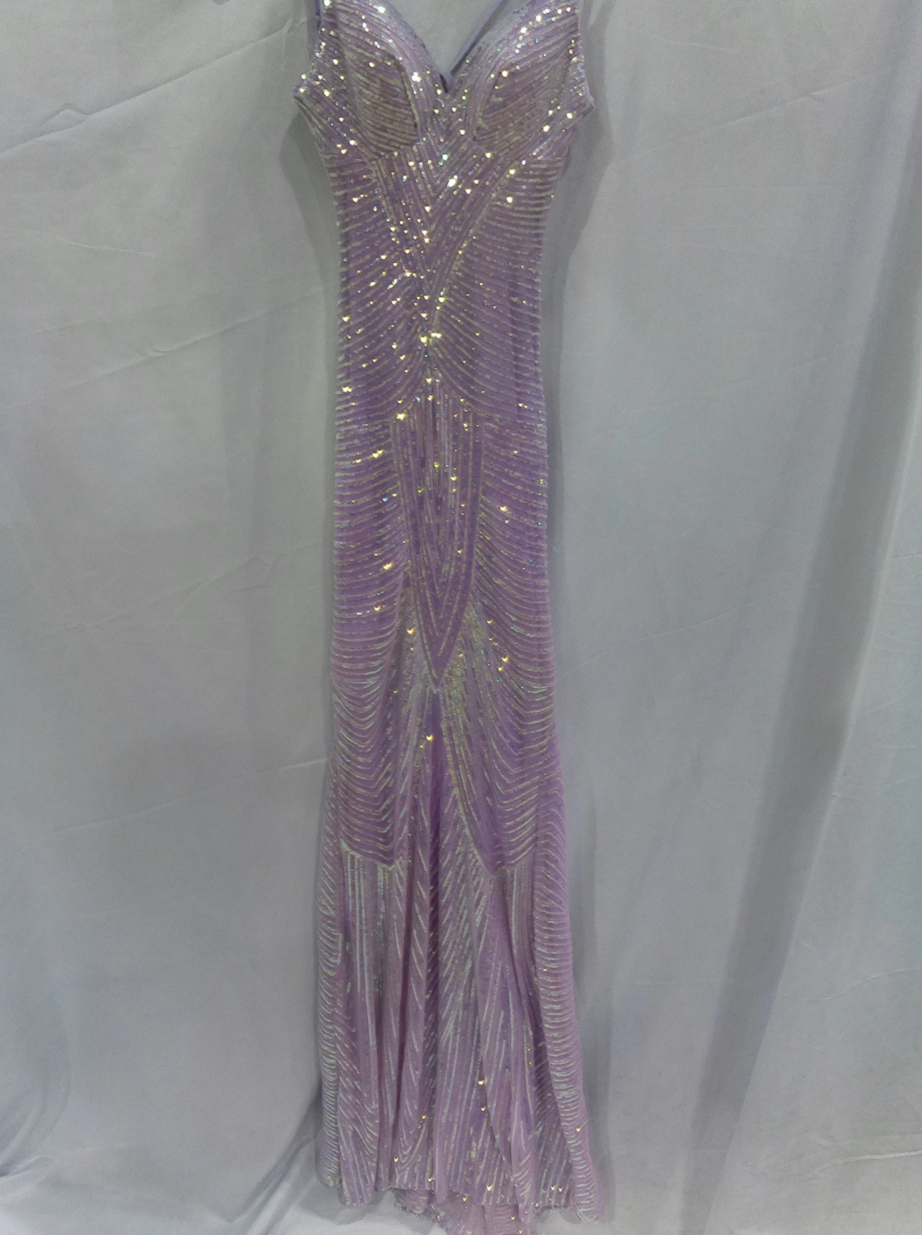 B. Darlin Juniors Women's Sequined Long Evening Dress