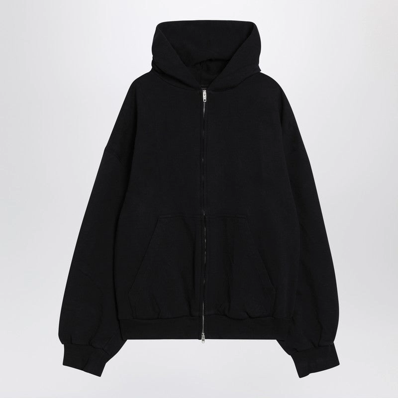 Balenciaga Women's Washed Flipped Uni Regular Fit Zip Hoodie