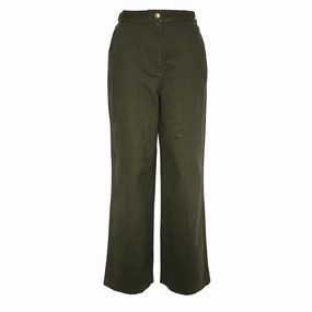Barbour Womens Allerston Trousers Olive womens pants flash sale