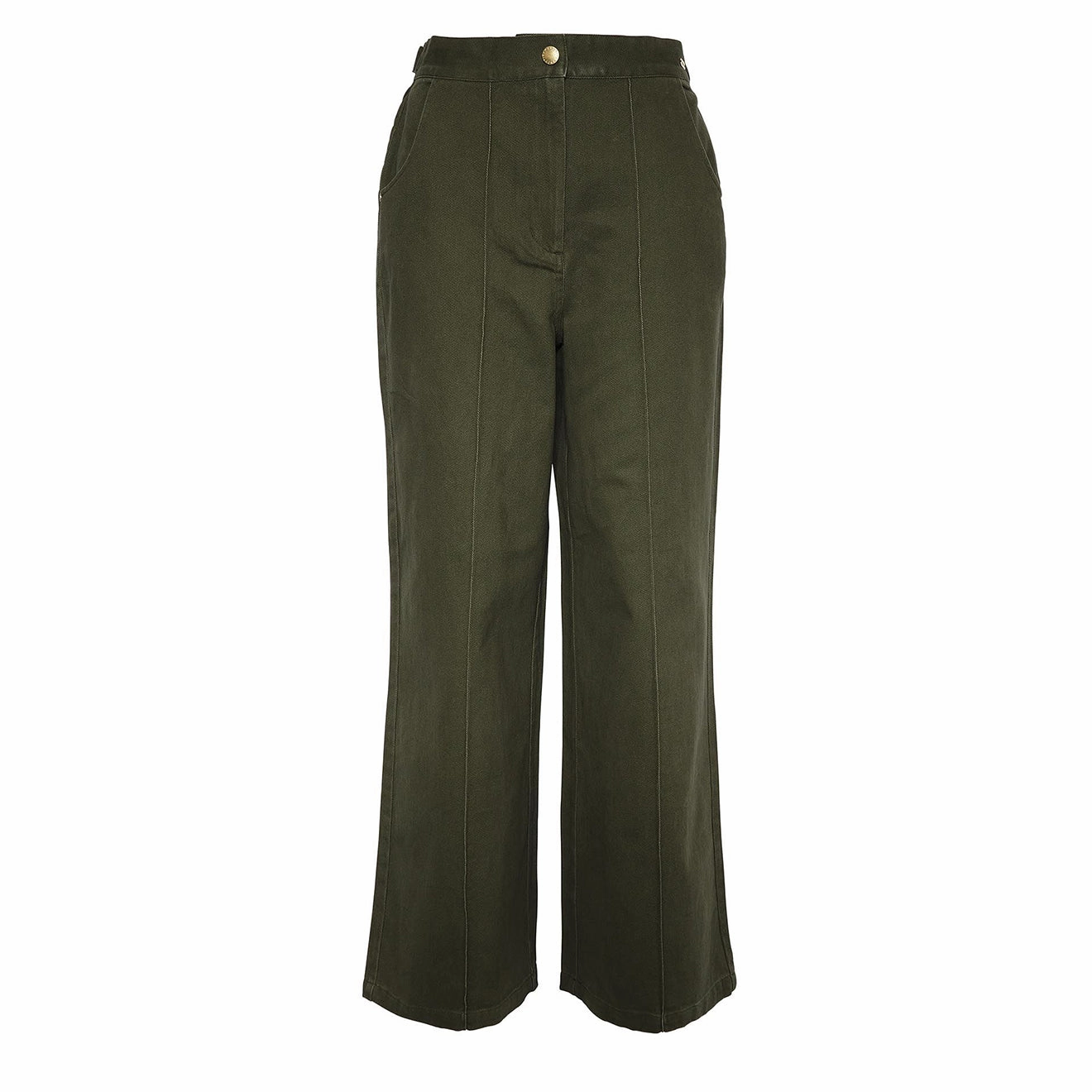 Barbour Womens Allerston Trousers Olive womens pants flash sale