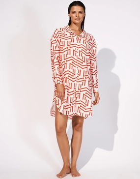Beach Shirt - White Flame Maryan Mehlhorn - Maryan Mehlhorn dresses