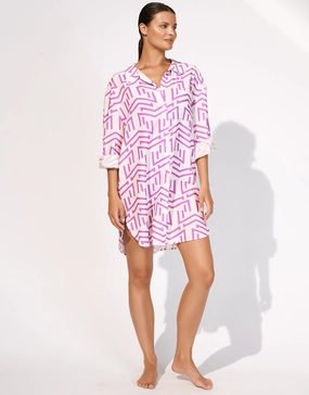 Beach Shirt - White Violet Maryan Mehlhorn - Maryan Mehlhorn dresses