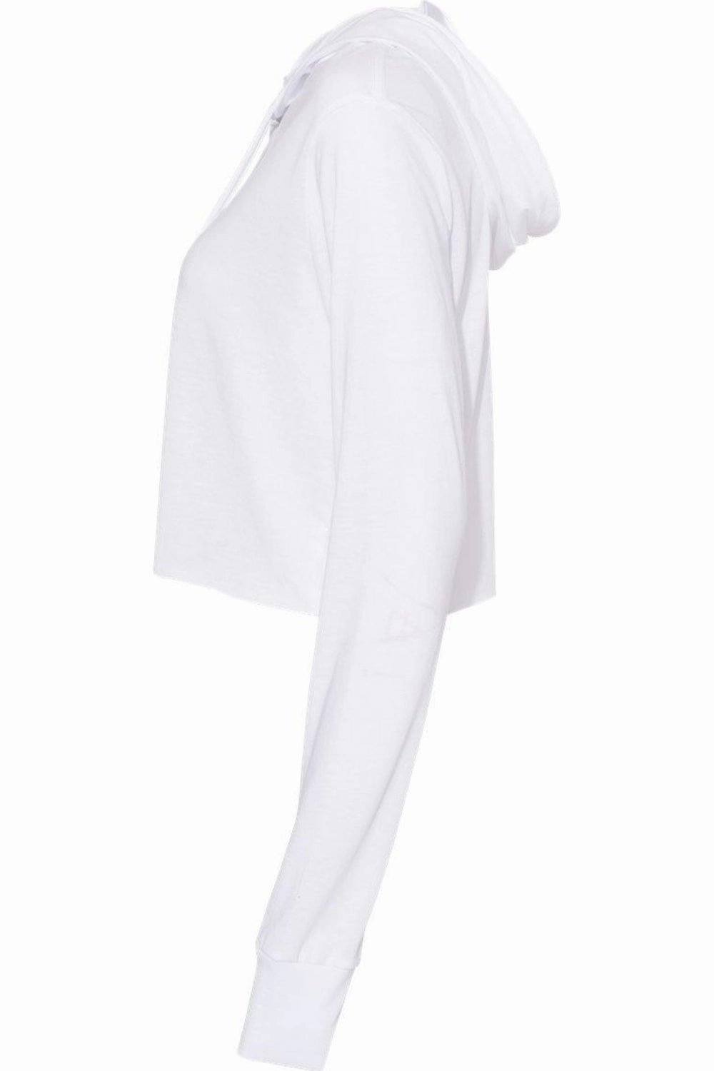 BELLA   CANVAS Womens Triblend Crop Long Sleeve Hoodie