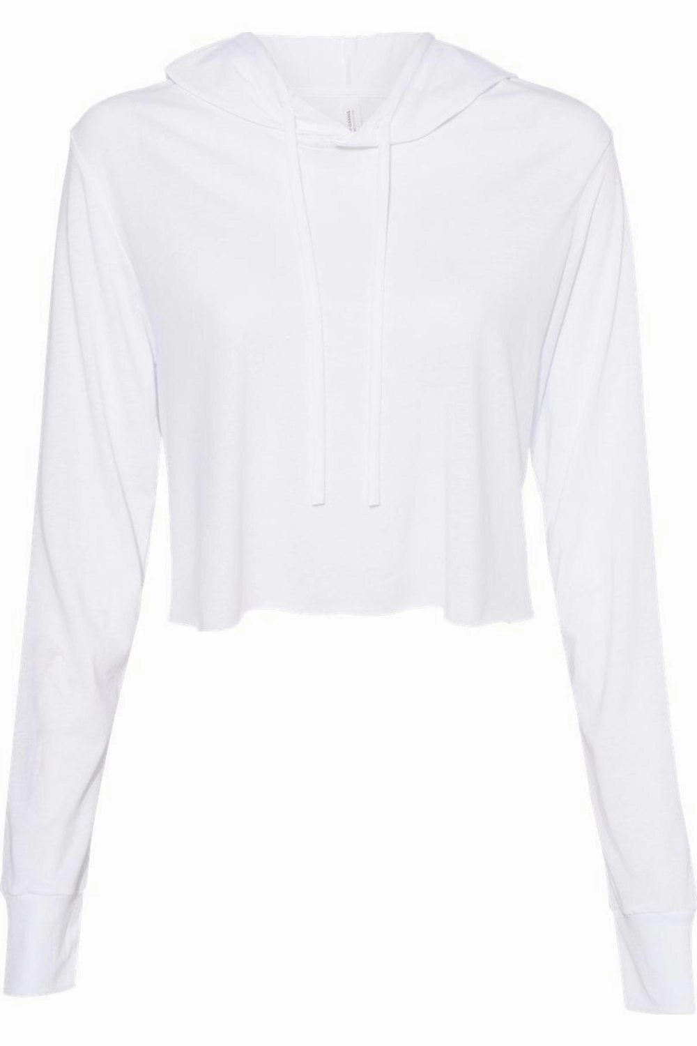 BELLA   CANVAS Womens Triblend Crop Long Sleeve Hoodie