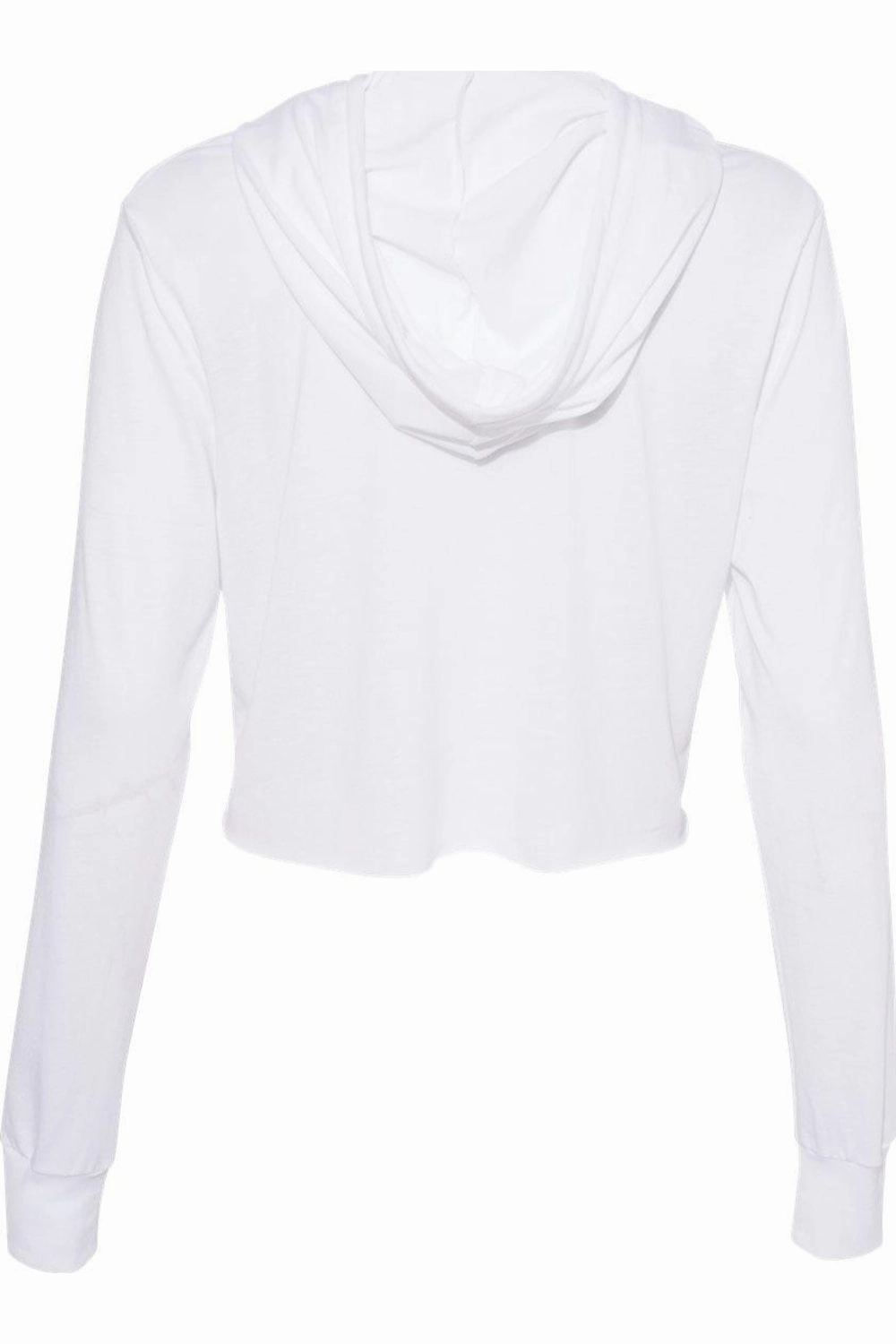 BELLA   CANVAS Womens Triblend Crop Long Sleeve Hoodie