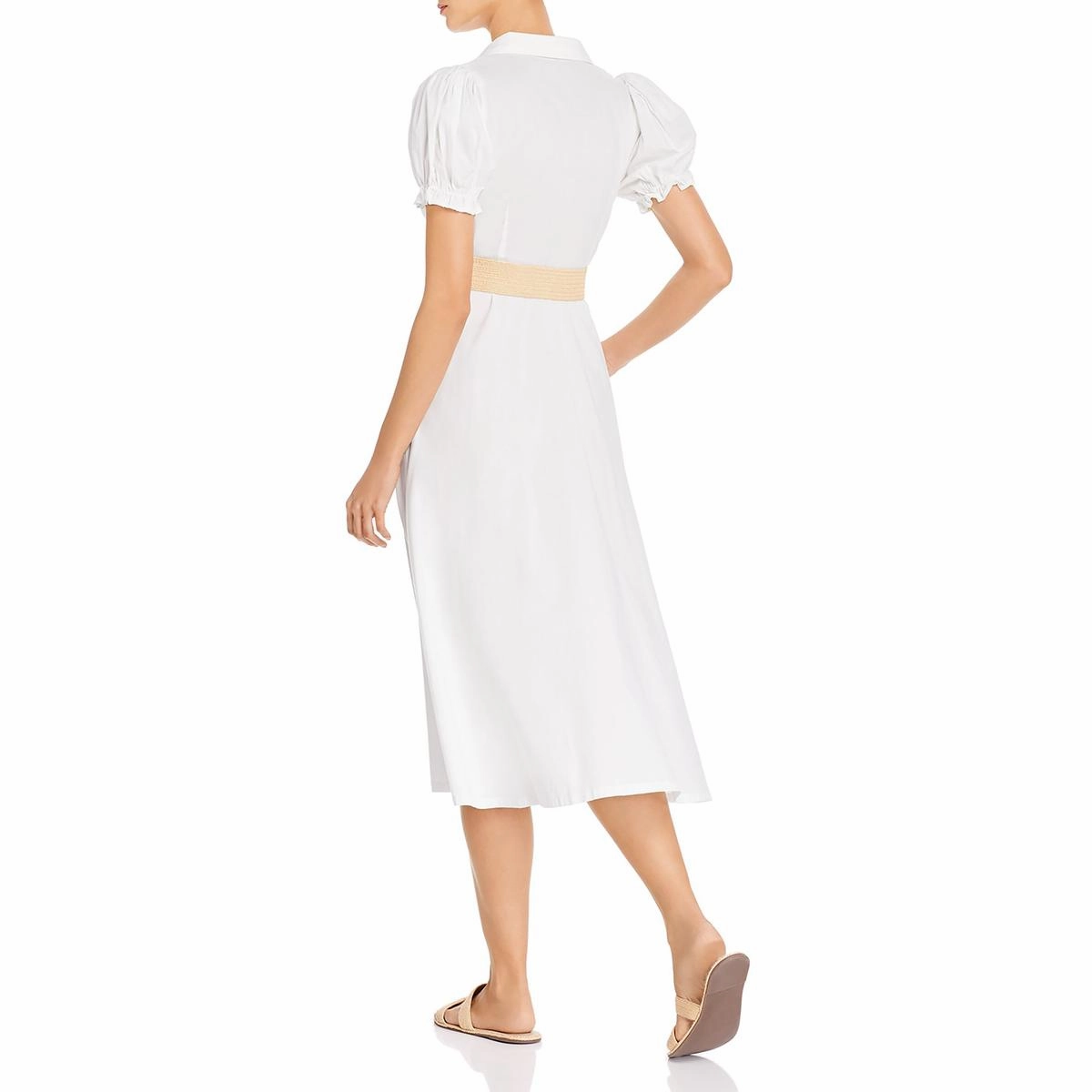 Bella Womens Collared Long Shirtdress