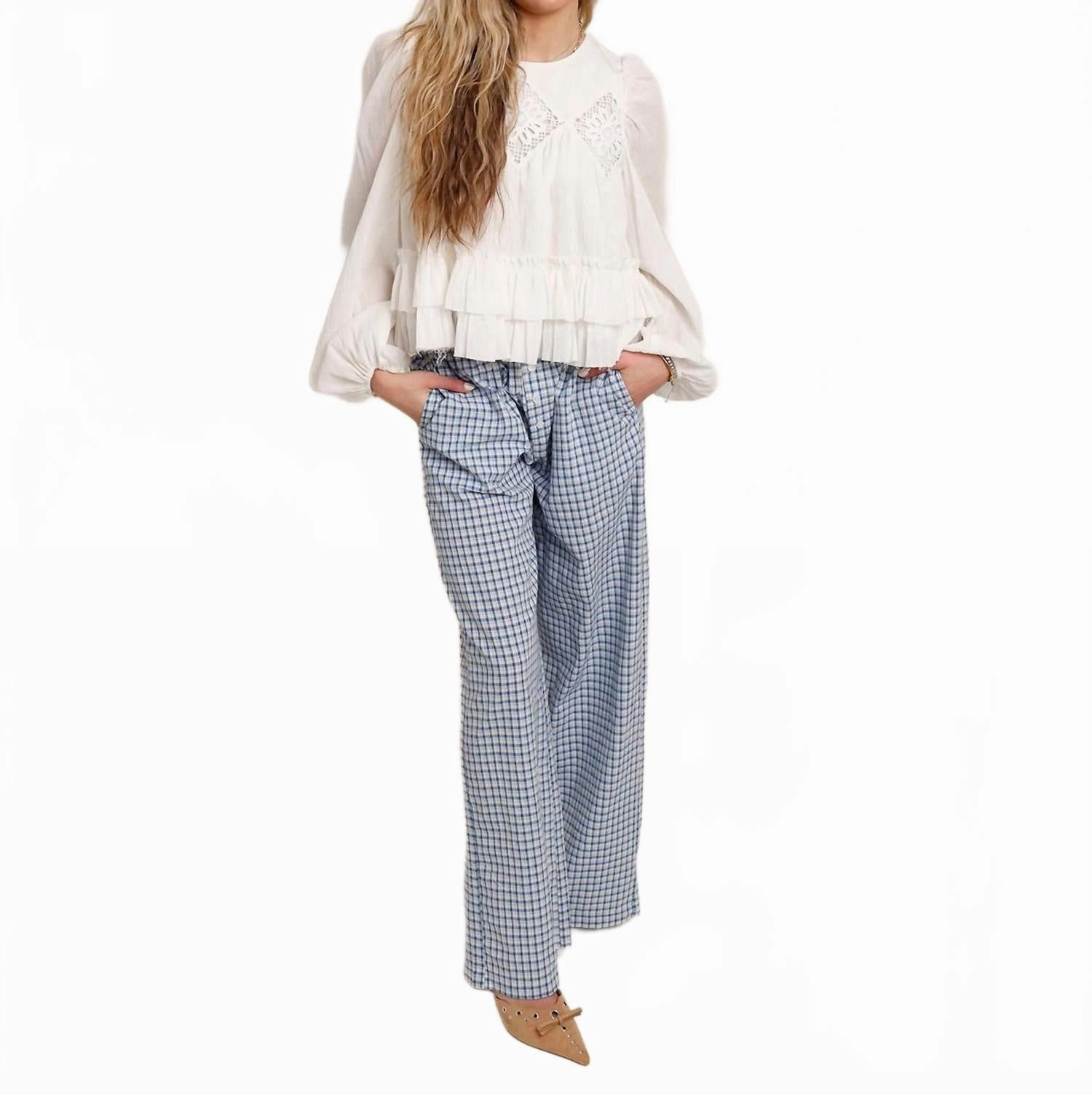 Belong Together Blouse In White