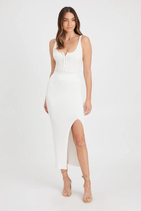 Bianca Rib Midi Skirt womens leggings best offer