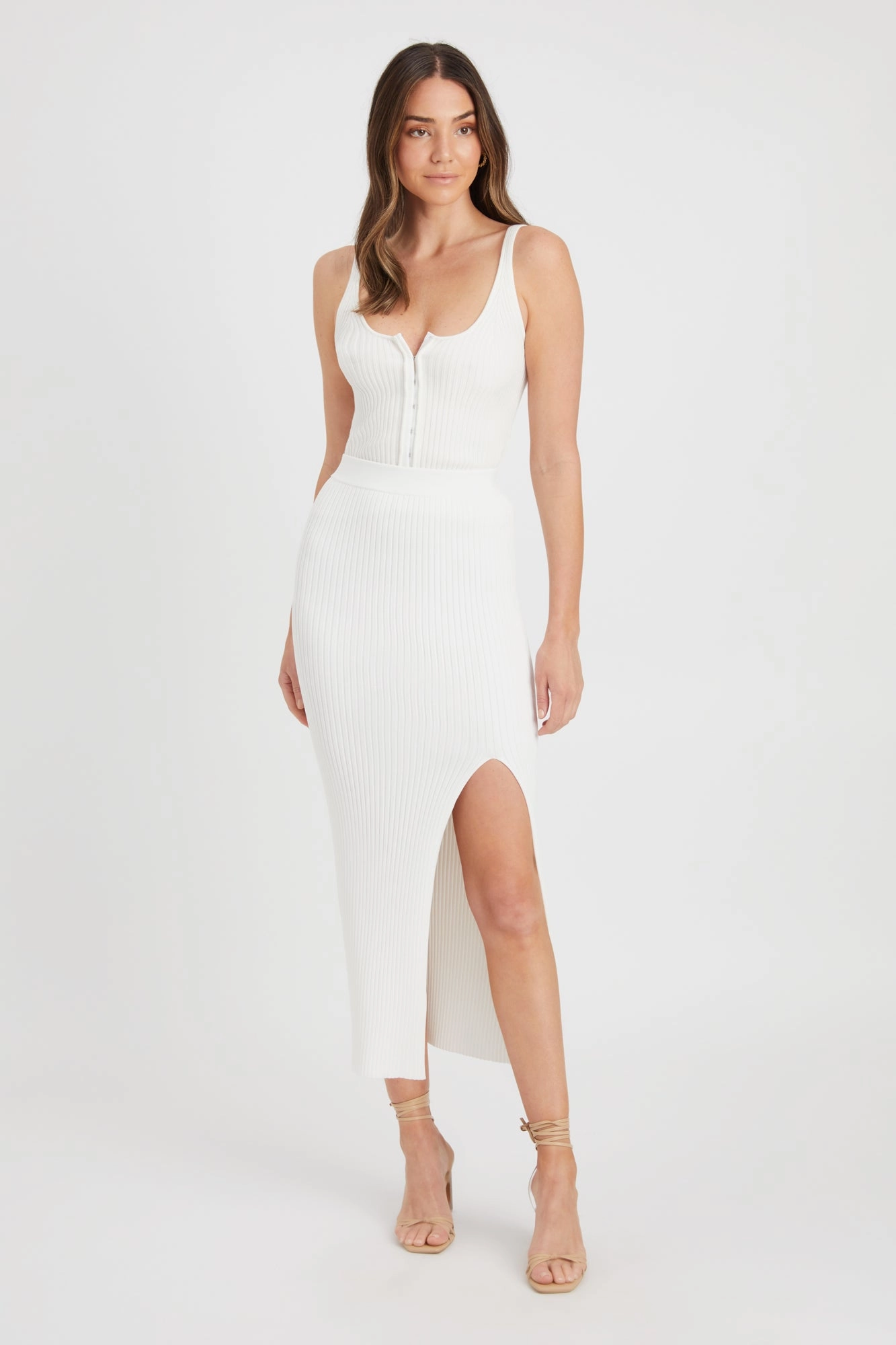 Bianca Rib Midi Skirt womens leggings best offer