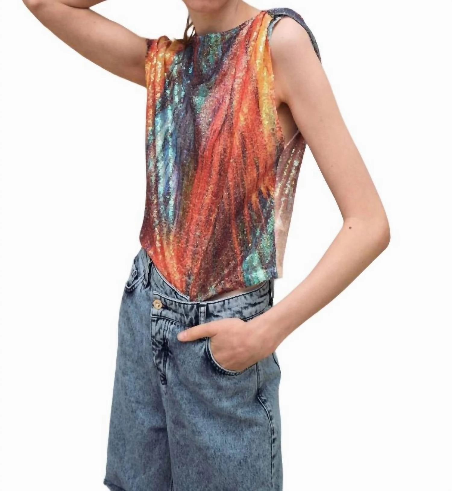 Biarritz Space Top In Multicolor