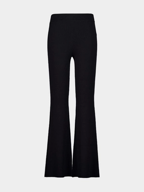 Black Florie Jersey Bootcut Trousers Bottoms Womens - leggings best deals