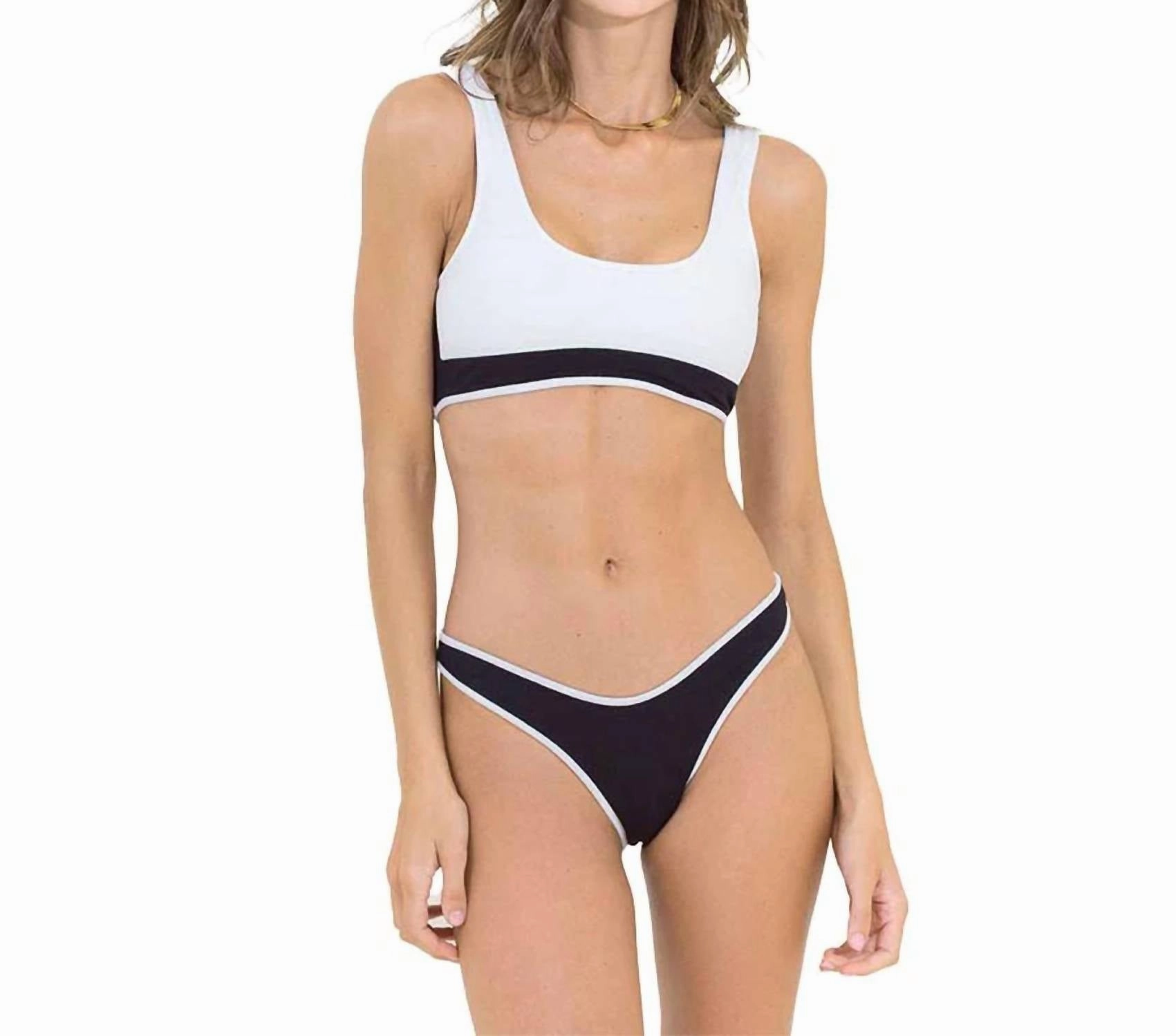 Black Tulip Kiss Sporty Bralette Top In 1 Swim Womens - high-neck bikinis cheap