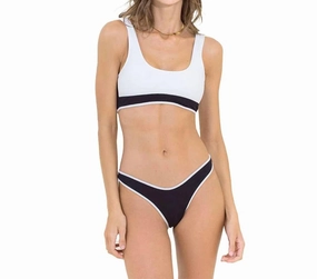 Black Tulip Kiss Sporty Bralette Top In 1 Swim Womens - high-neck bikinis cheap