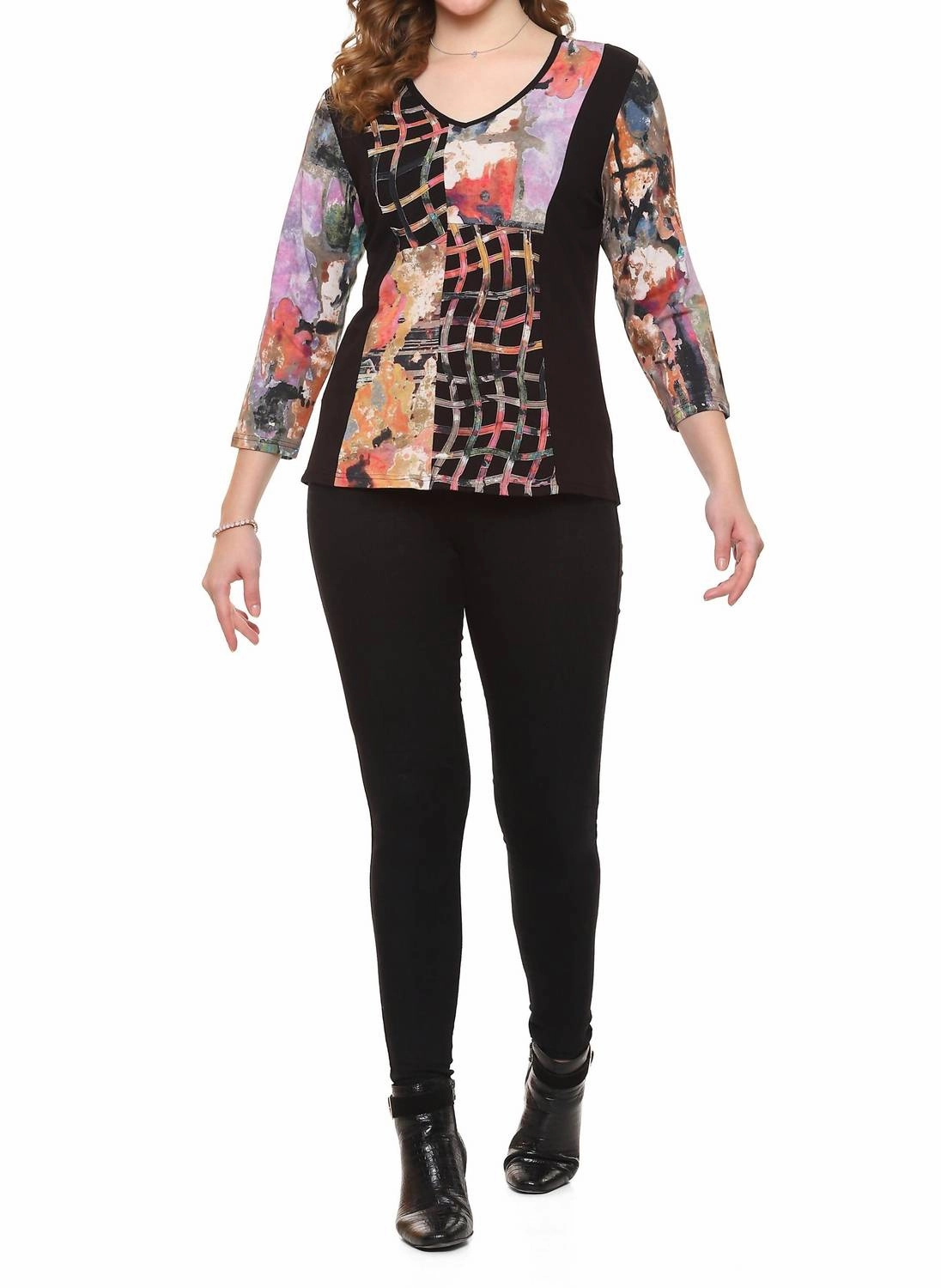 Bobbi Cutwork Top In Multi Color