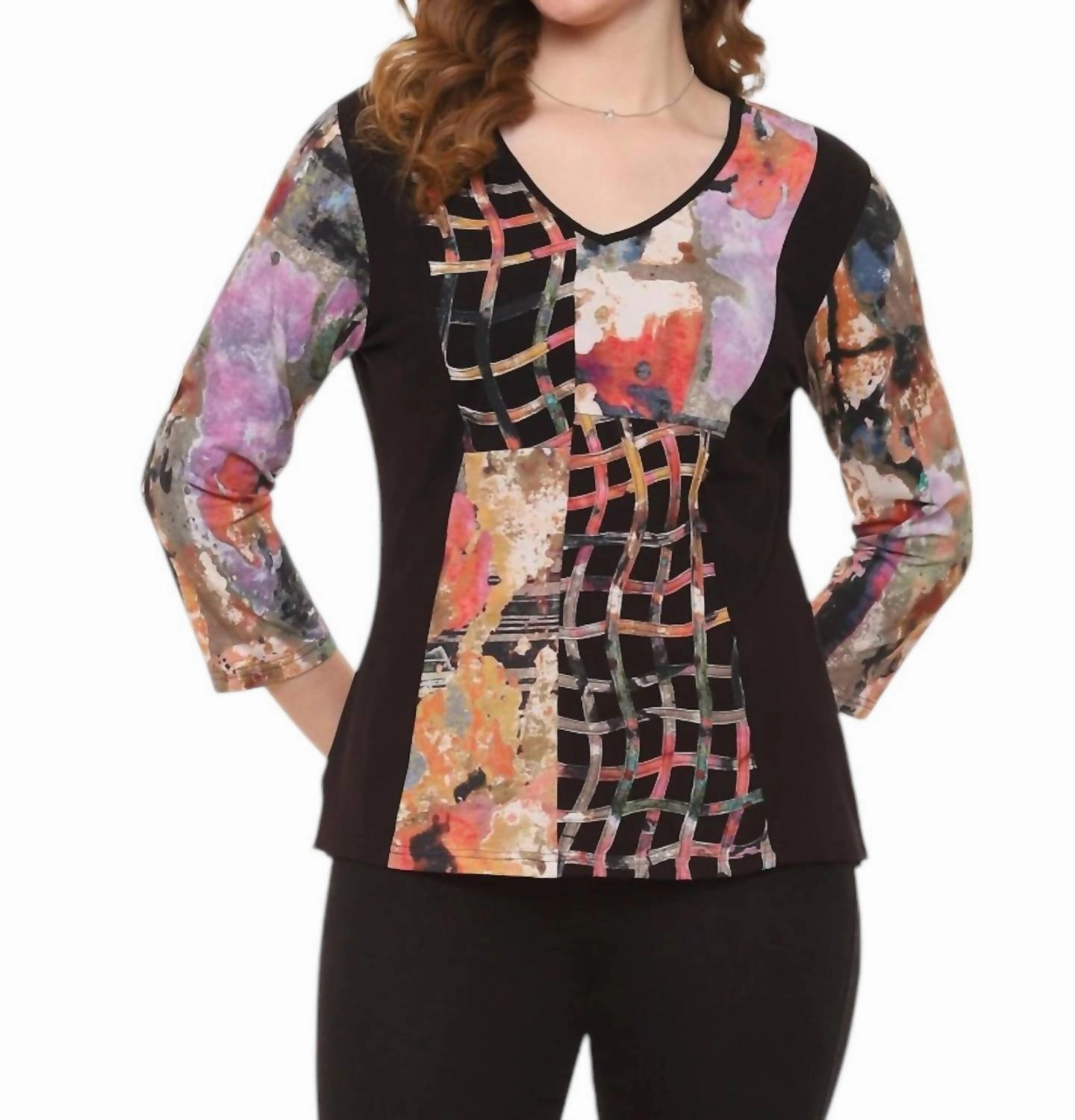 Bobbi Cutwork Top In Multi Color